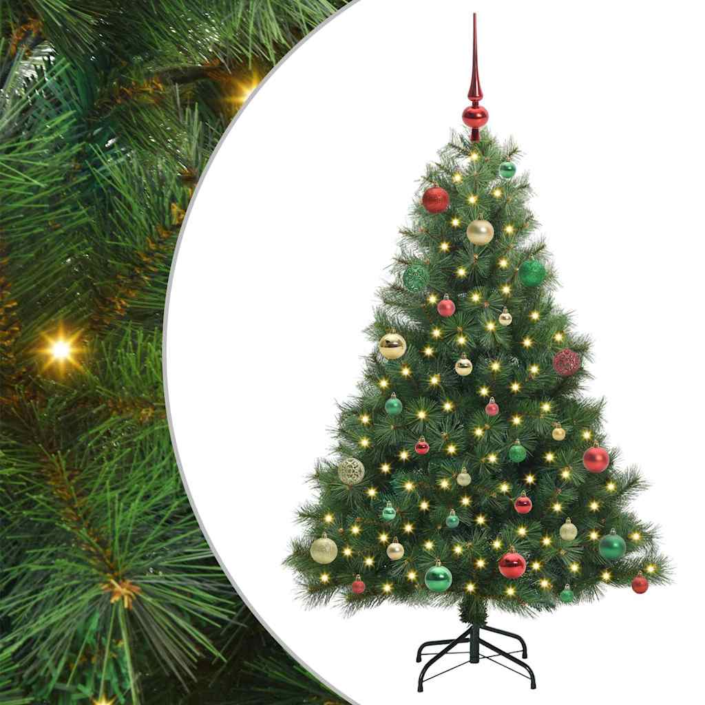 Vidaxl kunstkerstboom met 150 led met standaard groen 150 cm pe en pvc