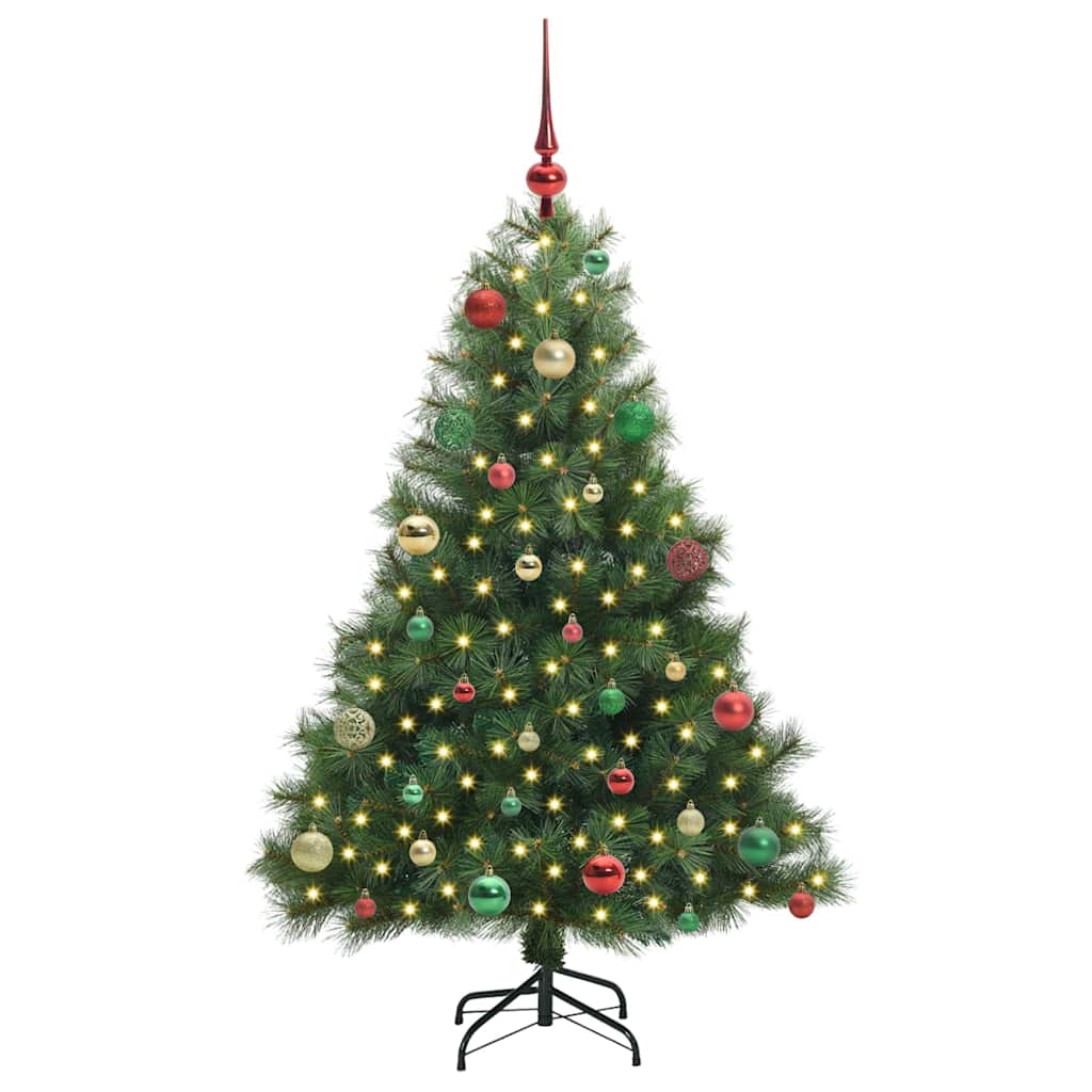 Vidaxl kunstkerstboom met 150 led met standaard groen 150 cm pe en pvc