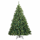 Vidaxl kunstkerstboom met 300 led met standaard groen 180 cm pe en pvc