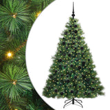 Vidaxl kunstkerstboom met 300 led met standaard groen 180 cm pe en pvc