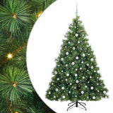 Vidaxl kunstkerstboom met 300 led met standaard groen 180 cm pe en pvc