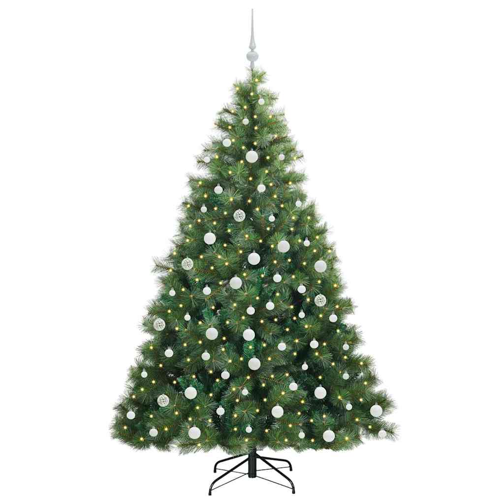 Vidaxl kunstkerstboom met 300 led met standaard groen 180 cm pe en pvc