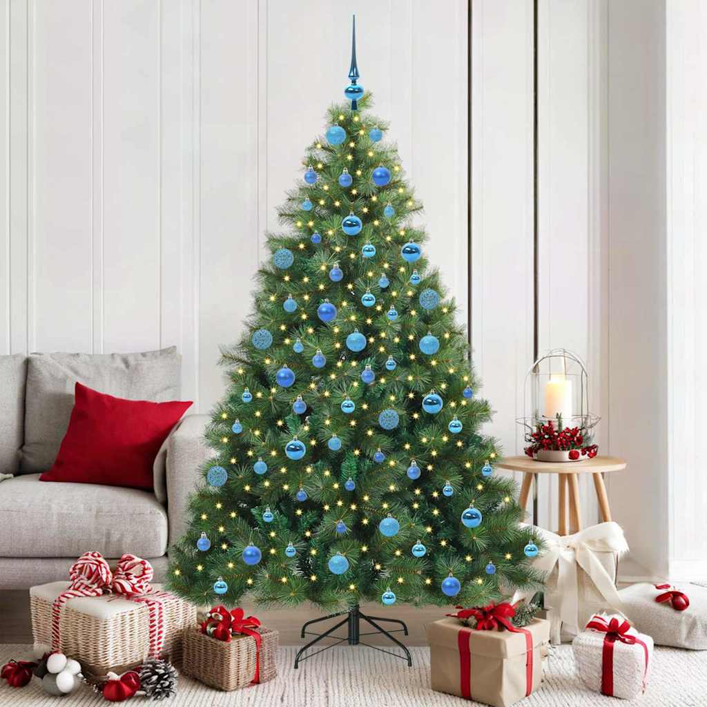 Vidaxl kunstkerstboom met 300 led met standaard groen 180 cm pe en pvc