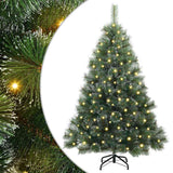 Vidaxl kunstkerstboom met 150 led met standaard groen 150 cm pe en pvc