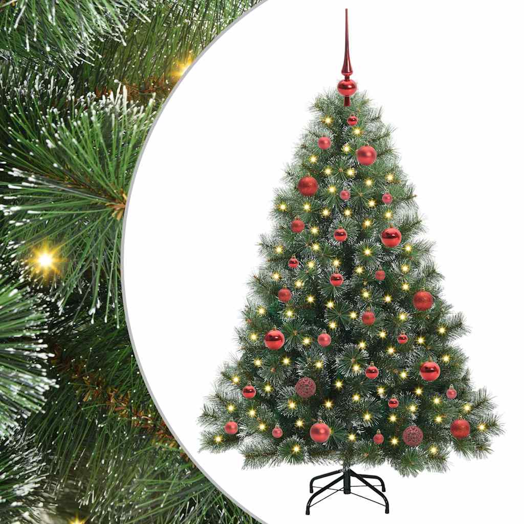 Vidaxl kunstkerstboom met 150 led met standaard groen 150 cm pe en pvc