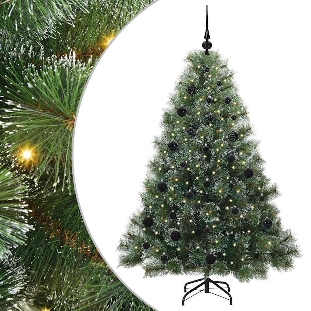 Vidaxl kunstkerstboom met 150 led met standaard groen 150 cm pe en pvc