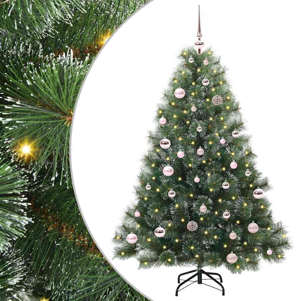 Vidaxl kunstkerstboom met 150 led met standaard groen 150 cm pe en pvc