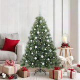 Vidaxl kunstkerstboom met 150 led met standaard groen 150 cm pe en pvc