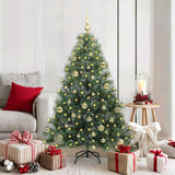 Vidaxl kunstkerstboom met 150 led met standaard groen 150 cm pe en pvc