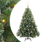 Vidaxl kunstkerstboom met 150 led met standaard groen 150 cm pe en pvc