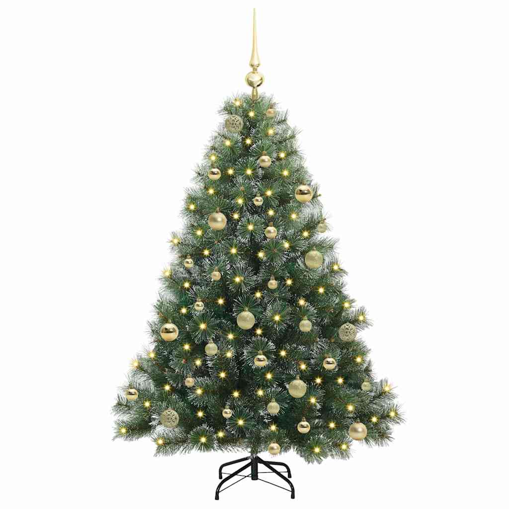 Vidaxl kunstkerstboom met 150 led met standaard groen 150 cm pe en pvc