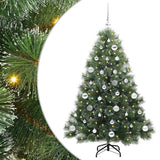 Vidaxl kunstkerstboom met 150 led met standaard groen 150 cm pe en pvc