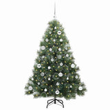 Vidaxl kunstkerstboom met 150 led met standaard groen 150 cm pe en pvc