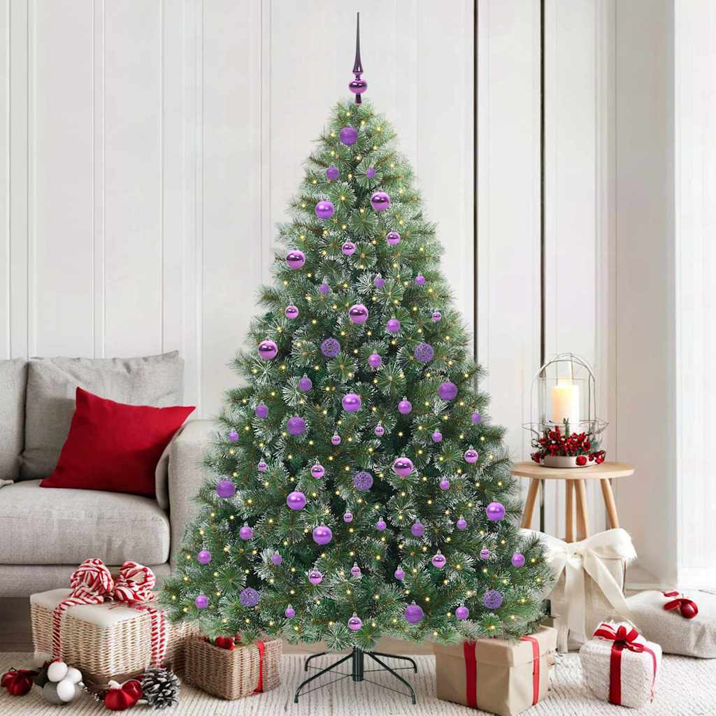 Vidaxl kunstkerstboom met 300 led met standaard groen 180 cm pe en pvc