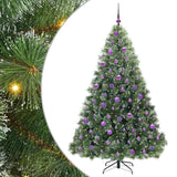 Vidaxl kunstkerstboom met 300 led met standaard groen 180 cm pe en pvc