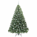 Vidaxl kunstkerstboom met 300 led met standaard groen 210 cm pe en pvc
