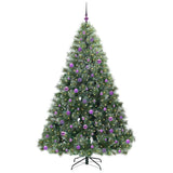 Vidaxl kunstkerstboom met 300 led met standaard groen 210 cm pe en pvc