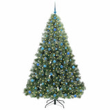 Vidaxl kunstkerstboom met 300 led met standaard groen 210 cm pe en pvc