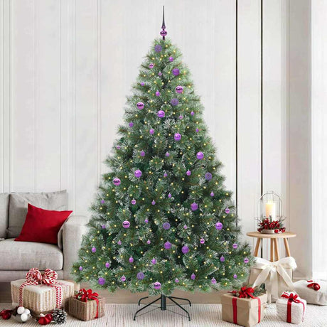Vidaxl kunstkerstboom met 300 led met standaard groen 240 cm pe en pvc