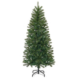 Vidaxl kunstkerstboom met standaard groen 120 cm pvc, pe en staal