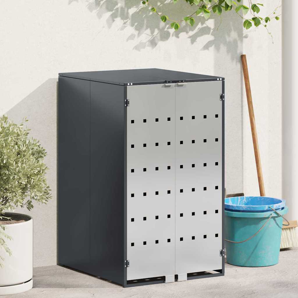 Vidaxl afvalcontaineropslag met gasliftdeksel voor 240l container