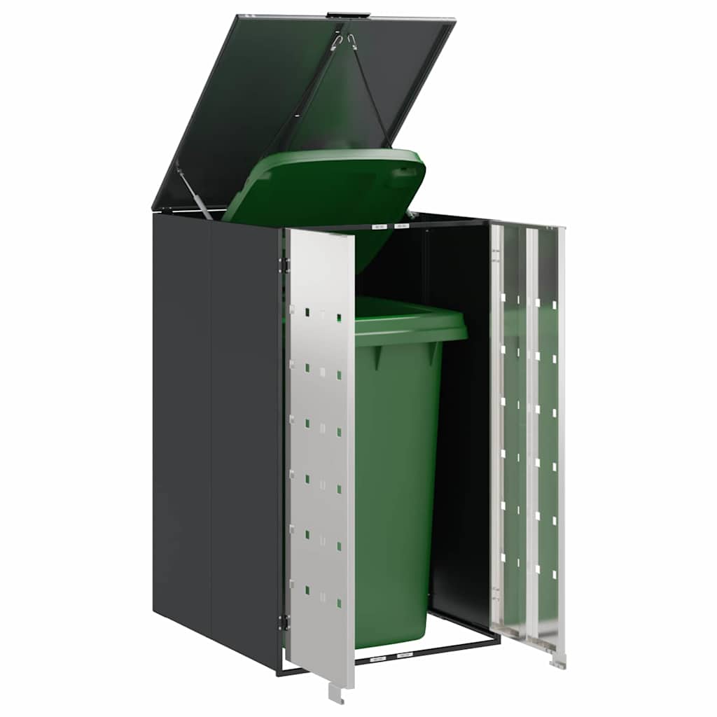 Vidaxl afvalcontaineropslag met gasliftdeksel voor 240l container