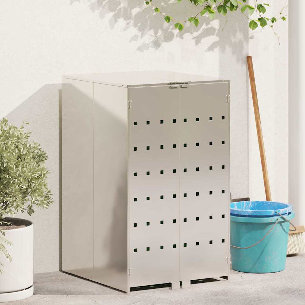 Vidaxl afvalcontaineropslag met gasliftdeksel voor 240l container