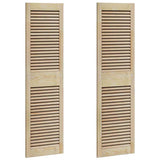 Vidaxl kastdeur 2 pcs naturel 39,5 x 2,1 x 140,5 cm massief grenenhout
