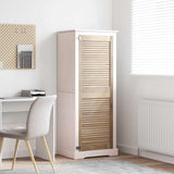 Vidaxl kastdeur naturel 49,5 x 2,1 x 140,5 cm massief grenenhout