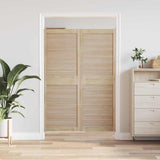 Vidaxl kastdeur 2 pcs naturel 170 x 2,1 x 59,5 cm massief grenenhout