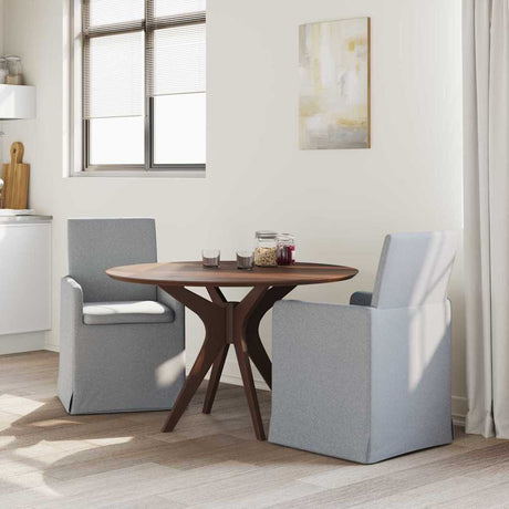 Vidaxl eettafelstoelen 2 st stof lichtgrijs 57 x 68 x 94 cm