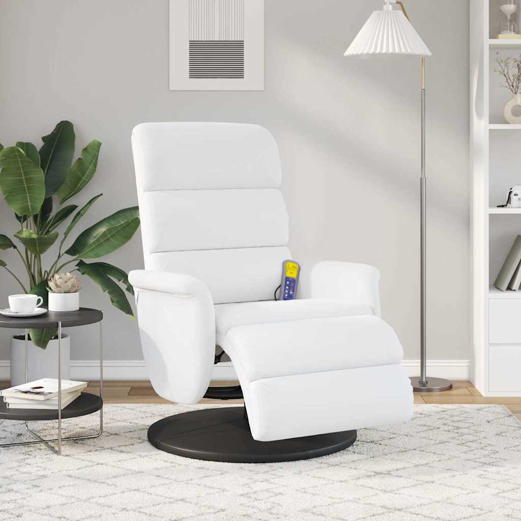 Vidaxl ligstoel wit pu