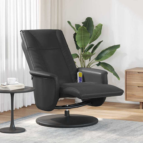 Vidaxl draaibare massagestoel zwart 71 x 90 x 105 cm nep leer