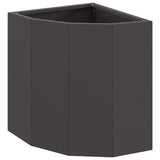 Vidaxl hoek plantbak zwart 30 x 30 x 35 cm staal