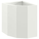 Vidaxl hoek plantbak wit 30 x 30 x 35 cm staal