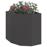 Vidaxl hoek plantbak zwart 45 x 45 x 50 cm staal