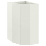 Vidaxl hoek plantbak wit 30 x 30 x 50 cm staal