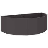 Vidaxl plantenbak zwart 120 x 60 x 35 cm staal