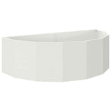 Vidaxl plantenbak wit 120 x 60 x 35 cm staal
