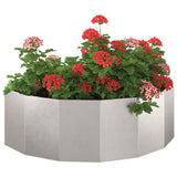 Vidaxl plantenbak zilver 120 x 60 x 35 cm roestvrij staal