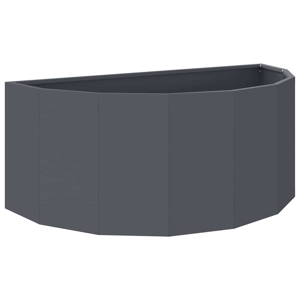 Vidaxl plantenbak antraciet 90 x 45 x 35 cm staal