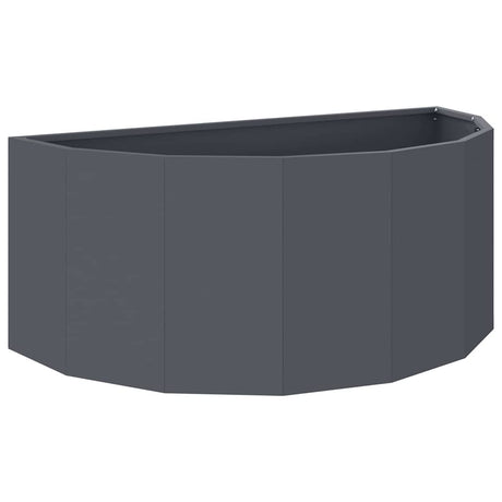 Vidaxl plantenbak antraciet 90 x 45 x 35 cm staal