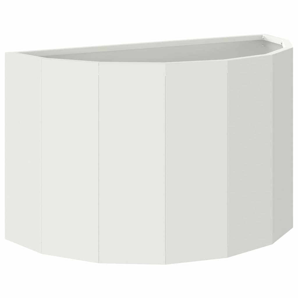 Vidaxl plantenbak wit 60 x 30 x 35 cm staal