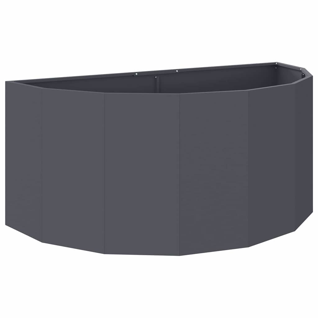 Vidaxl plantenbak antraciet 120 x 60 x 50 cm staal