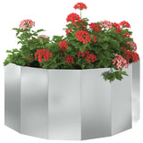 Vidaxl plantenbak zilver 120 x 60 x 50 cm gegalvaniseerd staal