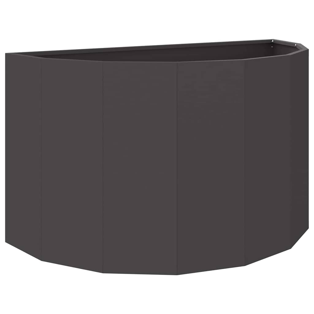 Vidaxl plantenbak zwart 90 x 45 x 50 cm staal