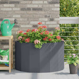 Vidaxl plantenbak antraciet 90 x 45 x 50 cm staal