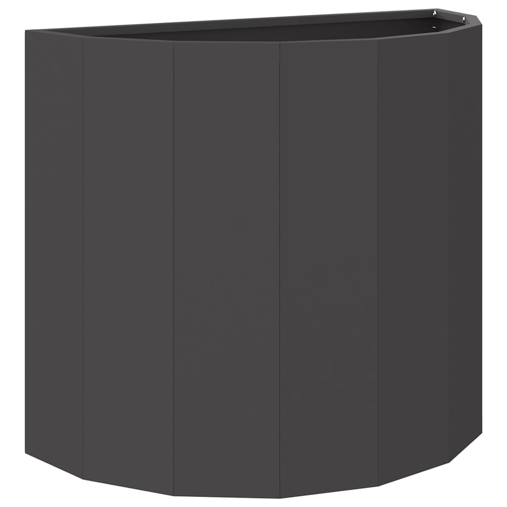 Vidaxl plantenbak zwart 60 x 30 x 50 cm staal