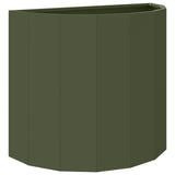 Vidaxl plantenbak olijf groen 60 x 30 x 50 cm staal