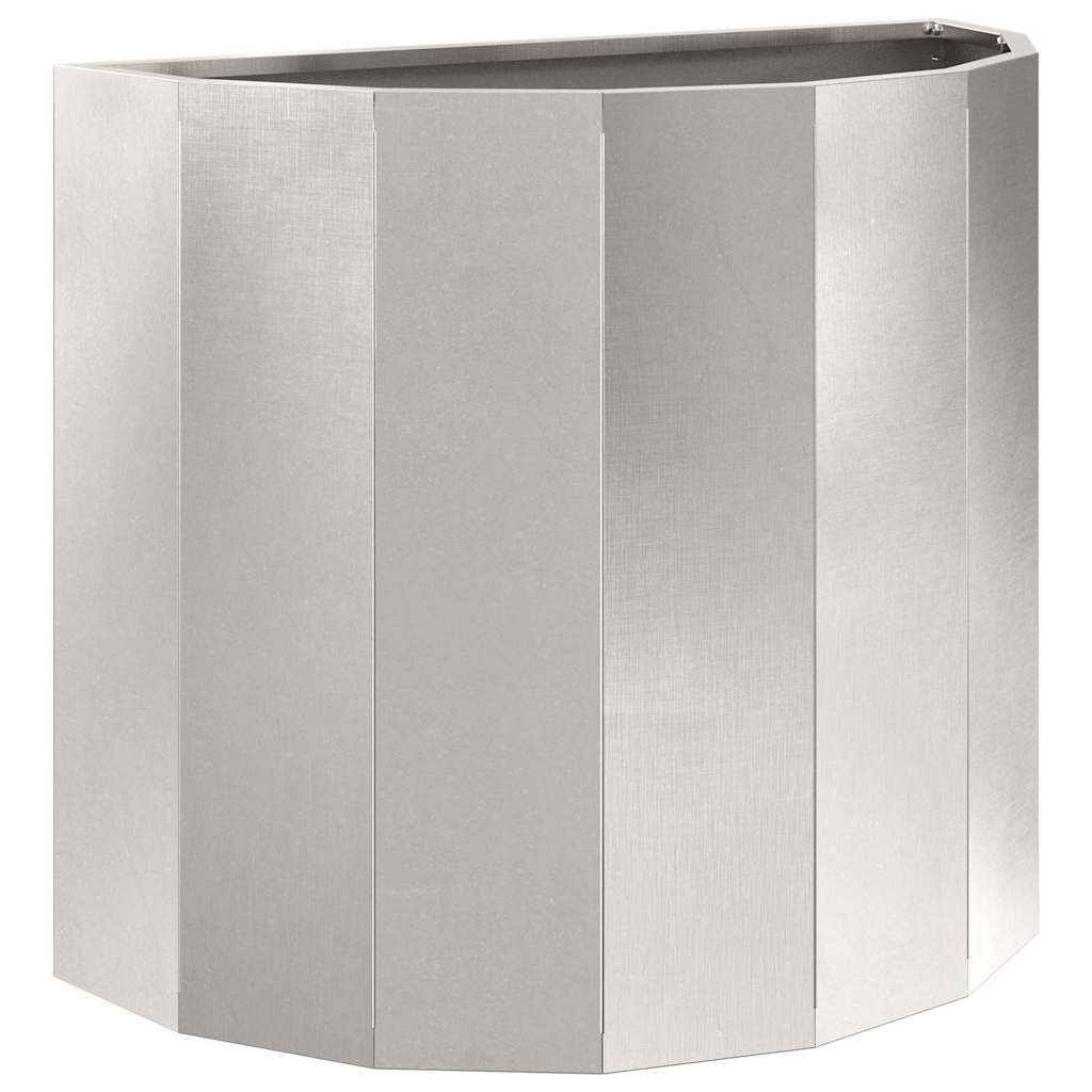Vidaxl plantenbak zilver 60 x 30 x 50 cm roestvrij staal